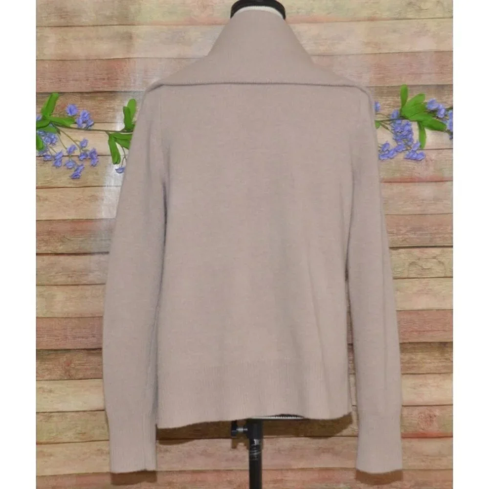J. Crew Tan Open Shawl Collar Front Wool Cashmere Blend Cardigan Sweater Size M